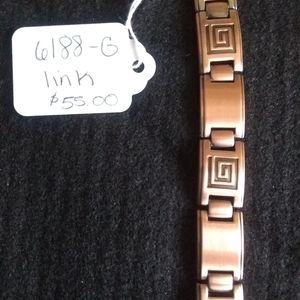 Men's pure copper link bracelet